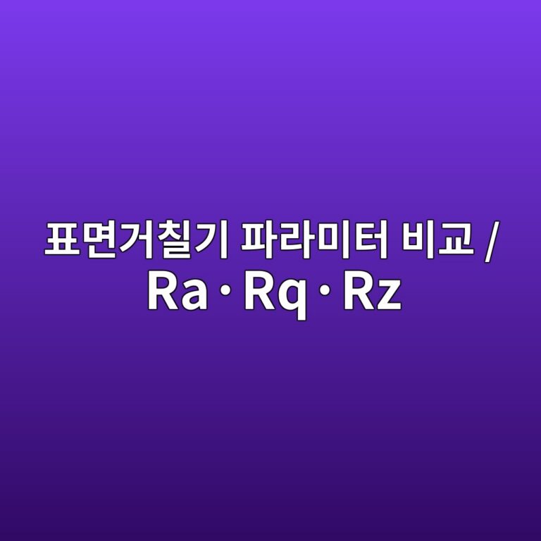 Ra·Rq·Rz 표면거칠기 파라미터 비교 4 ed919ceba9b4eab1b0ecb9a0eab8b0 ed8c8ceb9dbcebafb8ed84b0 ebb984eab590 rac2b7rqc2b7rz 1788564327